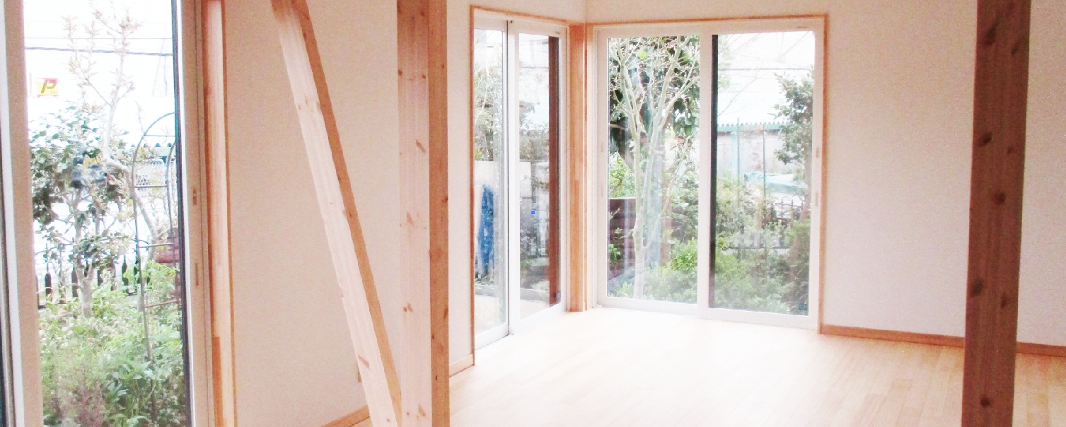 築25年の木造住宅を耐震の技術で間取りの再構築気持ち良い大空間を実現